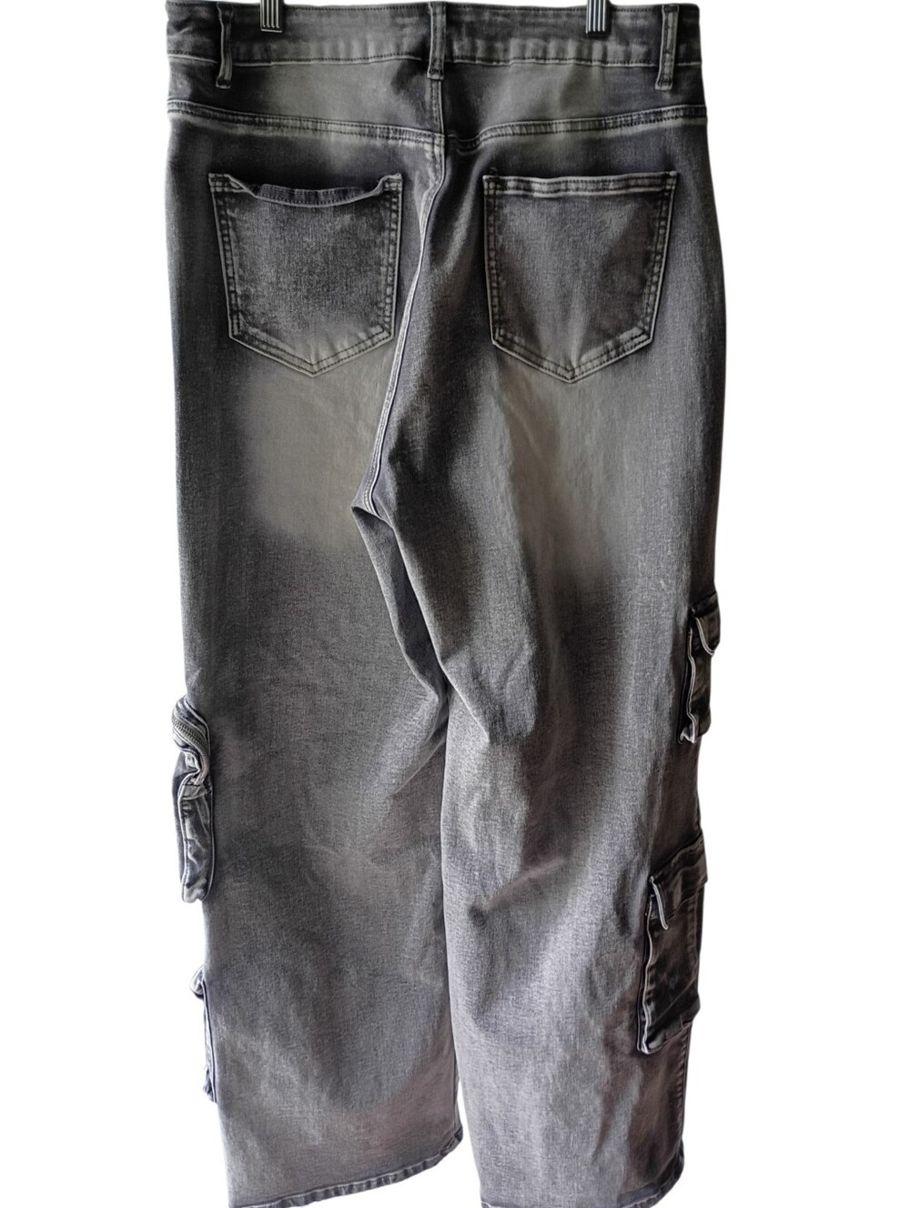 Madrag Y2K Grey Denim Multi Pocket Cargo Pants - Picture 7 of 7